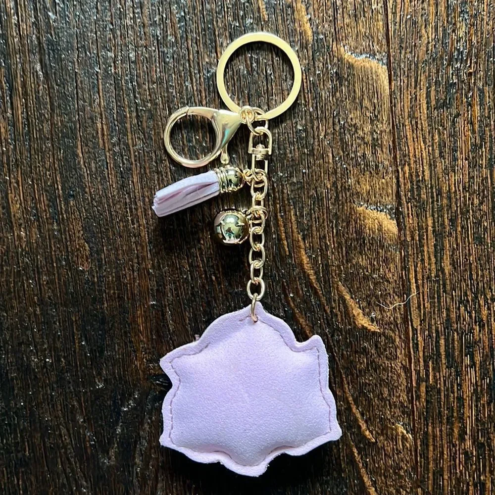 Sparkly Rose Keychain Bag Charm - New in packaging
